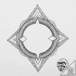 Strength (symbol), tattoo line art, dotwork s… – tattoo sketch (№1754038881_0, 01.08.2025 09:01) — tattoovalue.net
