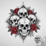 Tattoo sketch a minimalist d6 dice linework.,… – tattoo sketch (№1754039277_0, 01.08.2025 09:07) — tattoovalue.net