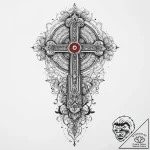 Ornament, tattoo drawing outline, on a clean… – tattoo sketch (№1754040473_0, 01.08.2025 09:27) — tattoovalue.net