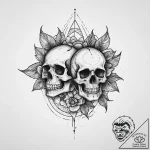 A close-up of a fresh fig, sliced in half., t… – tattoo sketch (№1754040880_0, 01.08.2025 09:34) — tattoovalue.net