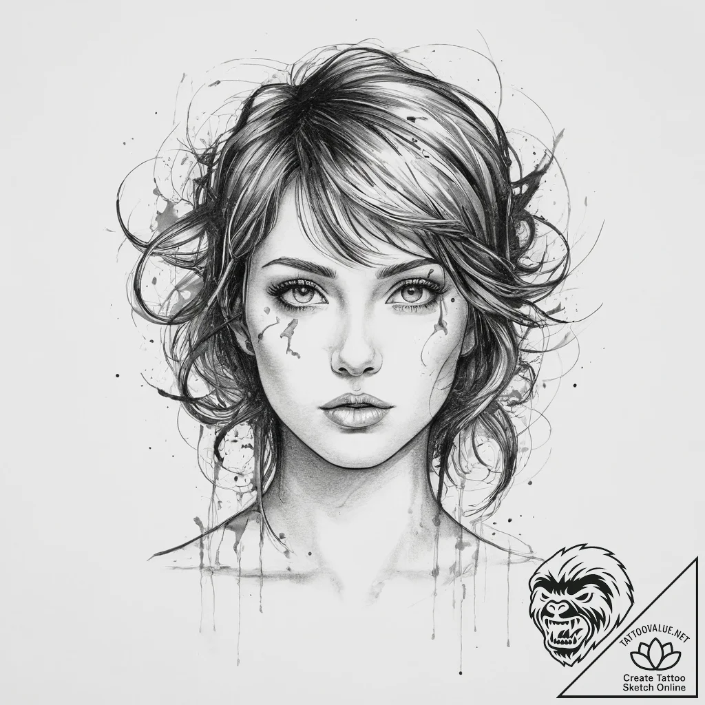 Tattoo design an abstract representation of c... - tattoo sketch (№1754044773_0, 01.08.2025 10:39) — tattoovalue.net