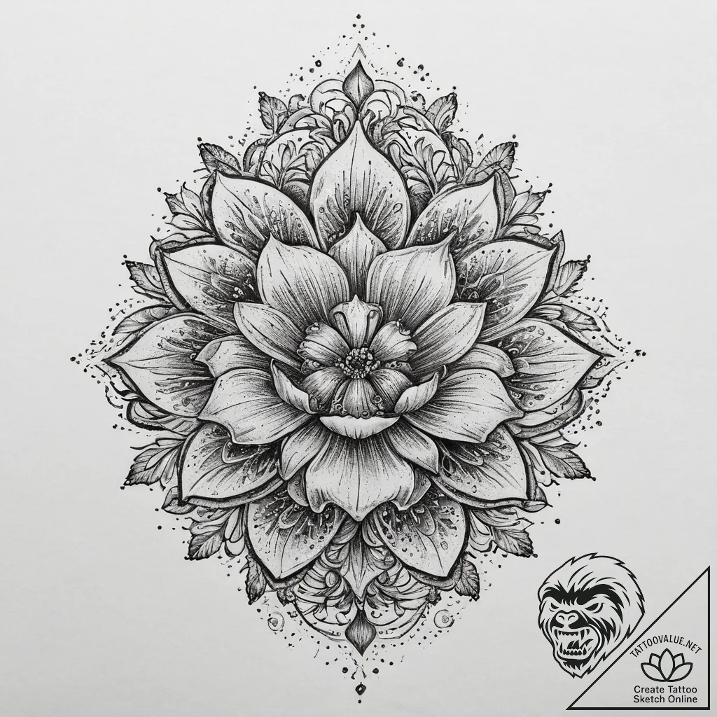 р“сђсѓрїрїр° 23: р¦рірµс‚рѕс‡рѕс‹рµ р“рёр±сђр... - tattoo sketch (№1754045176_0, 01.08.2025 10:46) — tattoovalue.net