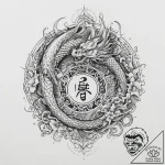 135. tattoo sketch: “klad” rune surrounded by… – tattoo sketch (№1754046396_0, 01.08.2025 11:06) — tattoovalue.net