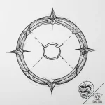 Omega (symbol) – tattoo sketch (№1754046598_0, 01.08.2025 11:09) — tattoovalue.net