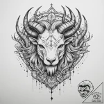 Tattoo design a zodiac symbol integrated into… – tattoo sketch (№1754049843_0, 01.08.2025 12:04) — tattoovalue.net