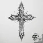 Crystal, tattoo sketch design, on a clean whi… – tattoo sketch (№1754050683_0, 01.08.2025 12:18) — tattoovalue.net
