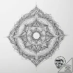 Reflections in a broken mirror, showing a fra… – tattoo sketch (№1754051287_0, 01.08.2025 12:28) — tattoovalue.net