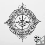 75. tattoo sketch: “raduga” rune surrounded b… – tattoo sketch (№1754052702_0, 01.08.2025 12:51) — tattoovalue.net