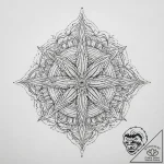 Starfish, artistic tattoo sketch, geometric t… – tattoo sketch (№1754054727_0, 01.08.2025 13:25) — tattoovalue.net
