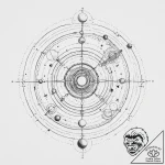 Solar system model (orrery), ink illustration… – tattoo sketch (№1754055136_0, 01.08.2025 13:32) — tattoovalue.net