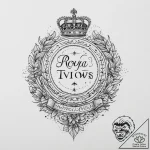 Tattoo sketch a royal banner with a family mo… – tattoo sketch (№1754056552_0, 01.08.2025 13:55) — tattoovalue.net