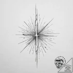 Tattoo sketch a delicate “light beam” passing… – tattoo sketch (№1754058401_0, 01.08.2025 14:26) — tattoovalue.net