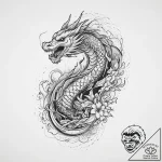 A retro cassette tape unspooling, tattoo draw… – tattoo sketch (№1754058810_0, 01.08.2025 14:33) — tattoovalue.net