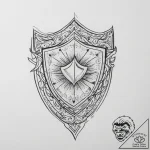 Tattoo design an abstract form of protection,… – tattoo sketch (№1754059218_0, 01.08.2025 14:40) — tattoovalue.net
