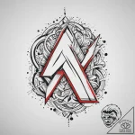 154. tattoo design: a minimalist “gadat” rune… – tattoo sketch (№1754060446_0, 01.08.2025 15:00) — tattoovalue.net