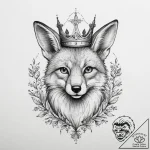 Tattoo design a whimsical animal (e.g., a fox… – tattoo sketch (№1754061450_0, 01.08.2025 15:17) — tattoovalue.net