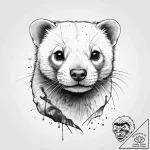 Ferret, tattoo sketch design, rough sketchy l… – tattoo sketch (№1754062659_0, 01.08.2025 15:37) — tattoovalue.net