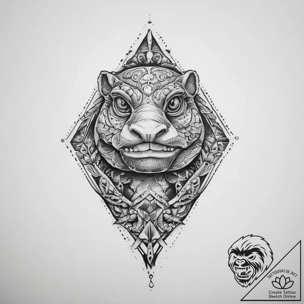 Kappa - tattoo sketch (№1754064107_0, 01.08.2025 16:01) — tattoovalue.net