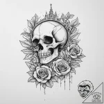 Tattoo design a highly detailed miniature cit… – tattoo sketch (№1754066158_0, 01.08.2025 16:35) — tattoovalue.net