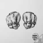 Brass knuckles – tattoo sketch (№1754067599_0, 01.08.2025 16:59) — tattoovalue.net