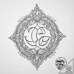 Tattoo design a stylized “gg” good game symbo… – tattoo sketch (№1754068410_0, 01.08.2025 17:13) — tattoovalue.net