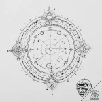 Tattoo sketch a minimalist constellation of a… – tattoo sketch (№1754069021_0, 01.08.2025 17:23) — tattoovalue.net