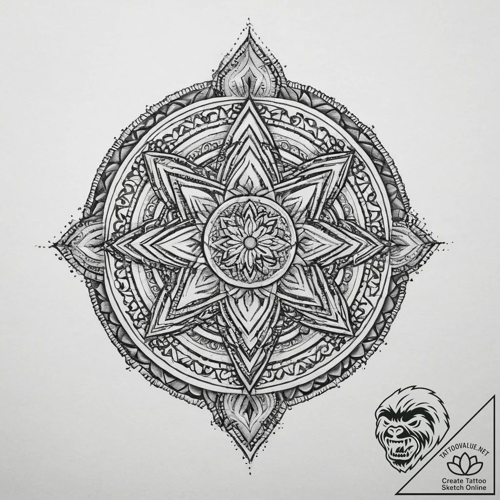 Tattoo design a heavy chain, rusty and worn,... - tattoo sketch (№1754070440_0, 01.08.2025 17:47) — tattoovalue.net