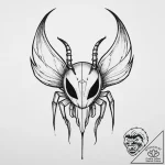 Hornet from hollow knight, tattoo flash sheet… – tattoo sketch (№1754071877_0, 01.08.2025 18:11) — tattoovalue.net