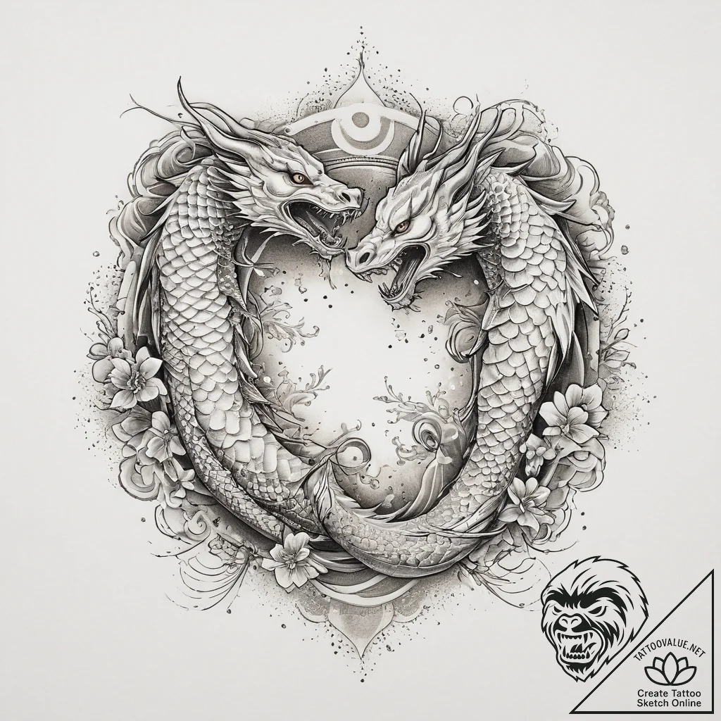 Wild west gunslinger duel, concept art for ta... - tattoo sketch (№1754073903_0, 01.08.2025 18:45) — tattoovalue.net