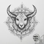 Tattoo sketch a zodiac animal trying to escap… – tattoo sketch (№1754079383_0, 01.08.2025 20:16) — tattoovalue.net