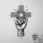 Tattoo sketch a sketch of a hand holding a gl… – tattoo sketch (№1754080398_0, 01.08.2025 20:33) — tattoovalue.net