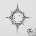 Tattoo design a single, tiny star or moon sym… – tattoo sketch (№1754082600_0, 01.08.2025 21:10) — tattoovalue.net