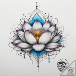 Tattoo design a lotus flower whose petals are… – tattoo sketch (№1754086207_0, 01.08.2025 22:10) — tattoovalue.net