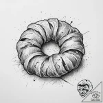 Croissant, concept art for tattoo, black and… – tattoo sketch (№1754088244_0, 01.08.2025 22:44) — tattoovalue.net
