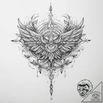 Tattoo design a subtle depiction of a persona… – tattoo sketch (№1754088852_0, 01.08.2025 22:54) — tattoovalue.net