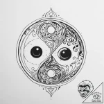 Tattoo sketch a stylized “yin and yang” symbo… – tattoo sketch (№1754090468_0, 01.08.2025 23:21) — tattoovalue.net