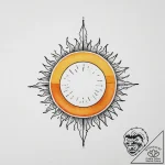 Tattoo design a glowing yellow and orange wat… – tattoo sketch (№1754090670_0, 01.08.2025 23:24) — tattoovalue.net