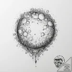 Tattoo sketch an abstract “bubble” effect, so… – tattoo sketch (№1754091480_0, 01.08.2025 23:38) — tattoovalue.net