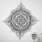 Tattoo sketch an abstract geometric pattern c… – tattoo sketch (№1754092895_0, 02.08.2025 00:01) — tattoovalue.net