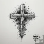 Tattoo design a watercolor splash that visual… – tattoo sketch (№1754093702_0, 02.08.2025 00:15) — tattoovalue.net