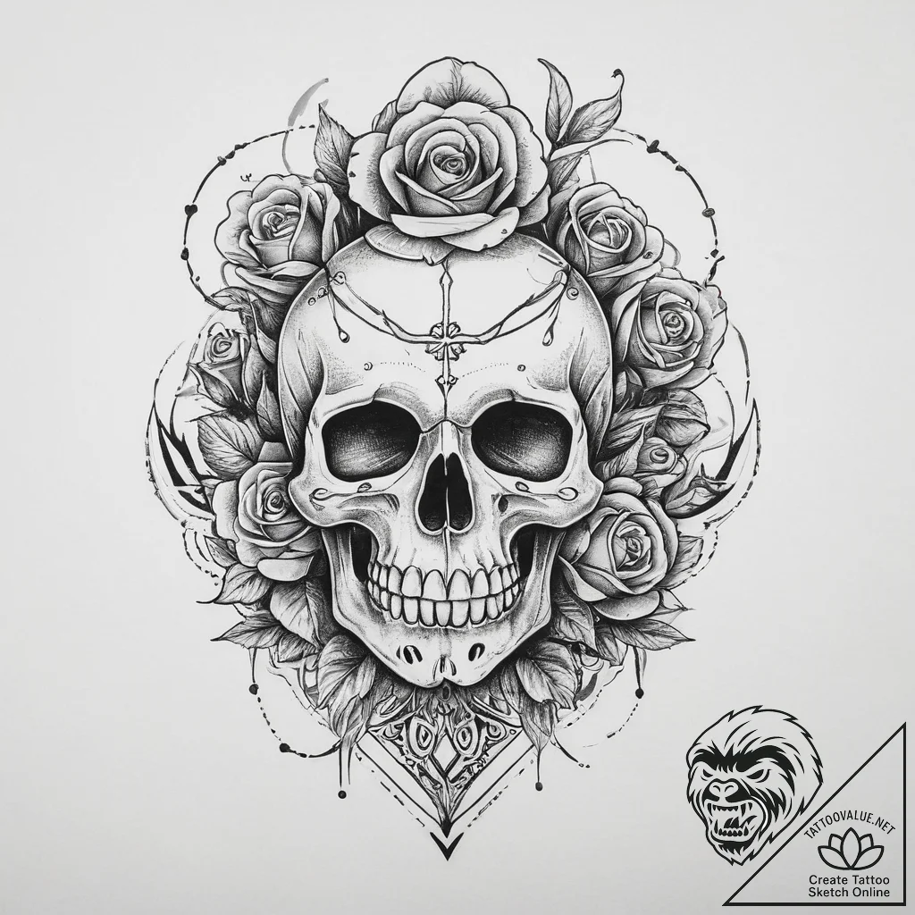 Tattoo sketch a playful monster or creature d... - tattoo sketch (№1754094515_0, 02.08.2025 00:28) — tattoovalue.net