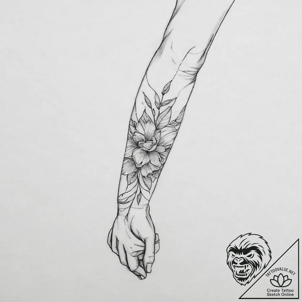 Tattoo design a short, meaningful quote in fi... - tattoo sketch (№1754096117_0, 02.08.2025 00:55) — tattoovalue.net