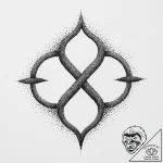 Strength (symbol), concept art for tattoo, do… – tattoo sketch (№1754099138_0, 02.08.2025 01:45) — tattoovalue.net