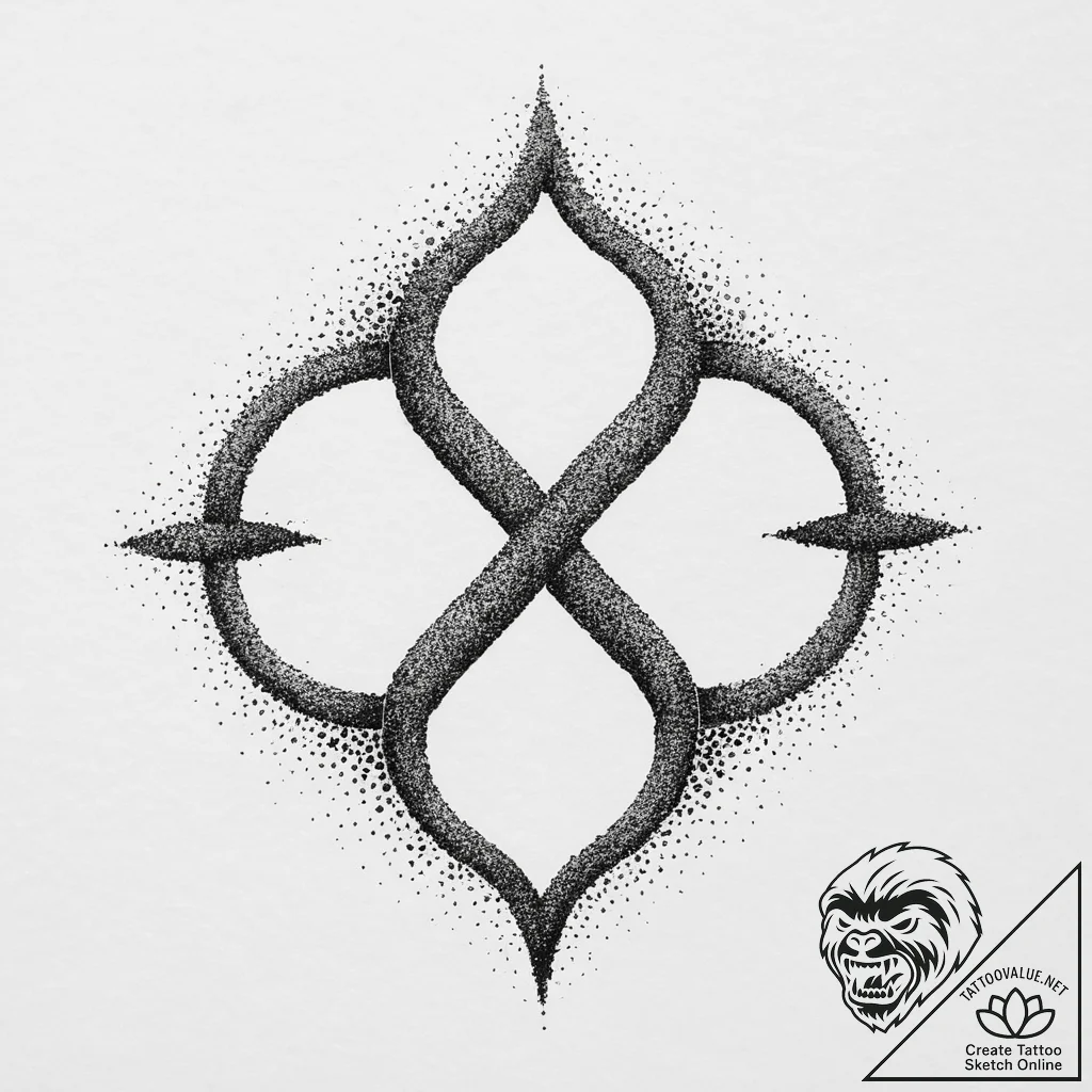 Strength (symbol), concept art for tattoo, do... - tattoo sketch (№1754099138_0, 02.08.2025 01:45) — tattoovalue.net