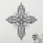 Tattoo design a small, clean linework of a sp… – tattoo sketch (№1754099757_0, 02.08.2025 01:55) — tattoovalue.net
