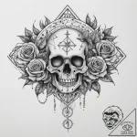 95. tattoo sketch: “vetar” rune surrounded by… – tattoo sketch (№1754101573_0, 02.08.2025 02:26) — tattoovalue.net