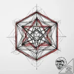 Metatron’s cube, tattoo flash sheet design, b… – tattoo sketch (№1754101969_0, 02.08.2025 02:32) — tattoovalue.net