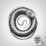 Tattoo sketch a anaconda coiling, for raw pow… – tattoo sketch (№1754102364_0, 02.08.2025 02:39) — tattoovalue.net