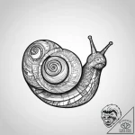 Snail, concept art for tattoo, new school tat… – tattoo sketch (№1754104150_0, 02.08.2025 03:09) — tattoovalue.net