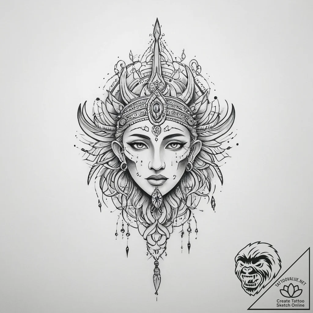 Perun - tattoo sketch (№1754105335_0, 02.08.2025 03:28) — tattoovalue.net